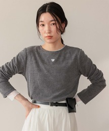 titivate | ハートカット刺繍前後2wayカットソー(Tシャツ/カットソー)