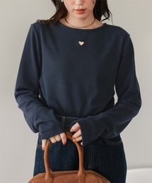titivate | ハートカット刺繍前後2wayカットソー(Tシャツ/カットソー)