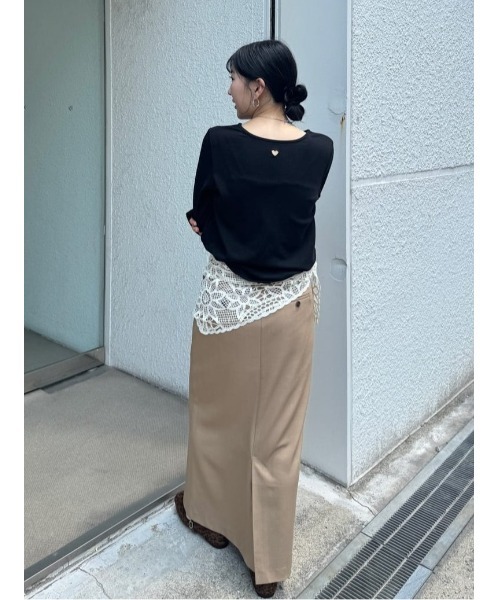 セール】ハートカット刺繍前後2wayカットソー（Tシャツ