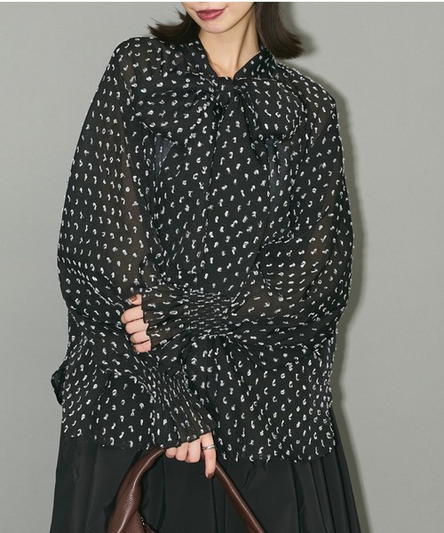 ボウタイリボンブラウス（シャツ/ブラウス）｜AnriettMusee（アンリエットミュゼ）