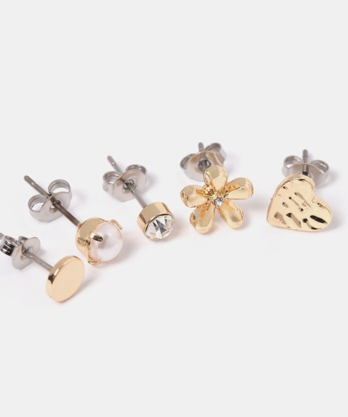 FOREVER 21(フォーエバー トゥエンティーワン)の「5セットピアス7(ピアス(両耳用)・レディース・シルバー/ゴールド・FREE)」の3枚目の写真