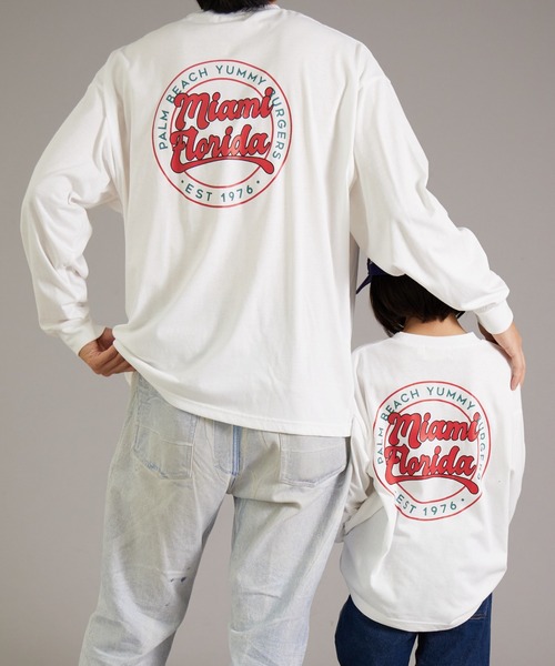 PAIRMANON STREET（ペアマノンストリート）の「【PAIRMANON STREET】【リンクコーデ】【大人サイズ】バックプリント 長袖 Tシャツ（Tシャツ/カットソー・メンズ・ブルー系その他2/ブラック系その他2/ホワイト系その他2/ブラック系その他5/ブラック系その他3/ブラック系その他/ブルー系その他/イエロー/ベージュ系その他/ホワイト系その他3/ホワイト系その他・FREE）」の3枚目の写真