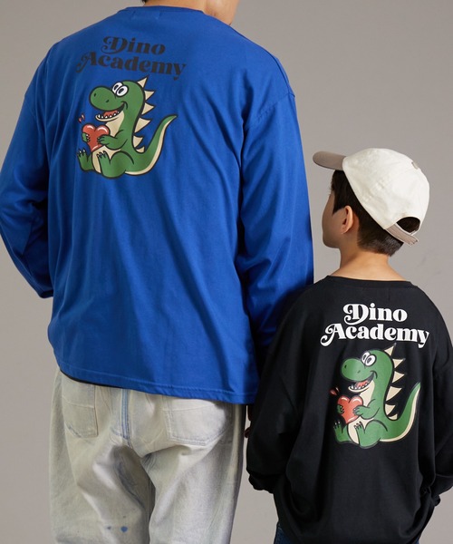 PAIRMANON STREET（ペアマノンストリート）の「【PAIRMANON STREET】【リンクコーデ】【大人サイズ】バックプリント 長袖 Tシャツ（Tシャツ/カットソー・メンズ・ブルー系その他2/ブラック系その他2/ホワイト系その他2/ブラック系その他5/ブラック系その他3/ブラック系その他/ブルー系その他/イエロー/ベージュ系その他/ホワイト系その他3/ホワイト系その他・FREE）」の10枚目の写真