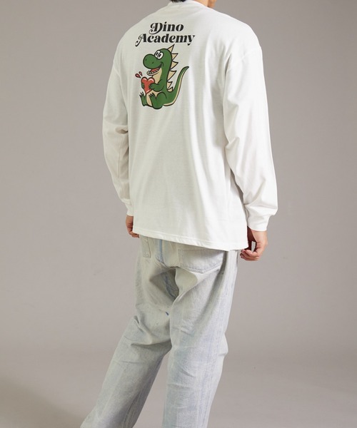 PAIRMANON STREET（ペアマノンストリート）の「【PAIRMANON STREET】【リンクコーデ】【大人サイズ】バックプリント 長袖 Tシャツ（Tシャツ/カットソー・メンズ・ブルー系その他2/ブラック系その他2/ホワイト系その他2/ブラック系その他5/ブラック系その他3/ブラック系その他/ブルー系その他/イエロー/ベージュ系その他/ホワイト系その他3/ホワイト系その他・FREE）」の18枚目の写真