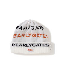 PEARLY GATES（パーリーゲイツ）の「【PEARLY GATES】Pearlygates F.C.ロゴビーニー (UNISEX)（ニットキャップ/ビーニー・レディース）」
