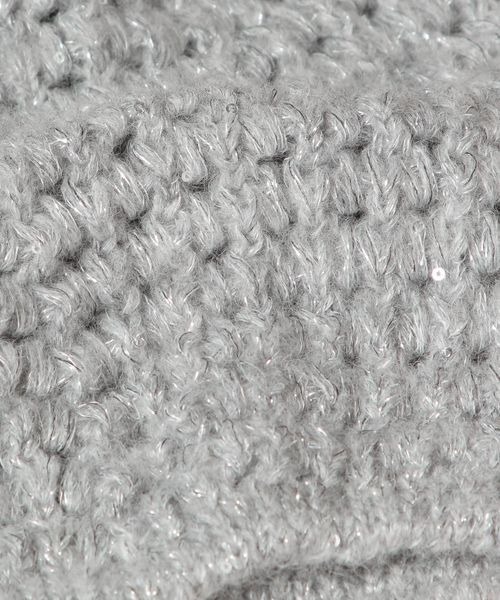 JEANASIS（ジーナシス）の「スパンコールニットベレー/140305（ハンチング/ベレー帽・レディース・グレー/ブラック/ベージュ・FREE）」の9枚目の写真