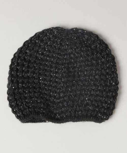 JEANASIS（ジーナシス）の「スパンコールニットベレー/140305（ハンチング/ベレー帽・レディース・グレー/ブラック/ベージュ・FREE）」の12枚目の写真