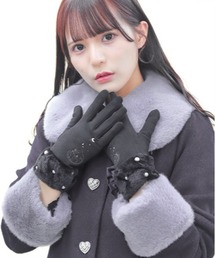 axes femme POETIQUE | 猫刺繍手袋(手袋)