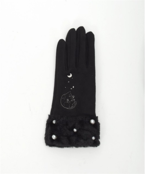 axes femme POETIQUE（アクシーズファムポエティック）の「猫刺繍手袋（手袋・レディース・ワイン/ブラック・FREE）」の17枚目の写真