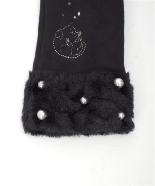 axes femme POETIQUE（アクシーズファムポエティック）の「猫刺繍手袋（手袋・レディース・ワイン/ブラック・FREE）」の20枚目の写真