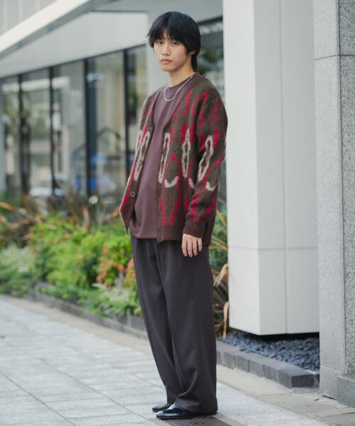 SENSE OF PLACE by URBAN RESEARCH(センスオブプレイスバイアーバンリサーチ)の「『ユニセックス』モヘアライクVネックカーディガン(カーディガン/ボレロ・メンズ・ブラウン/バーガンディー/ブルー・LARGE/MEDIUM)」の22枚目の写真