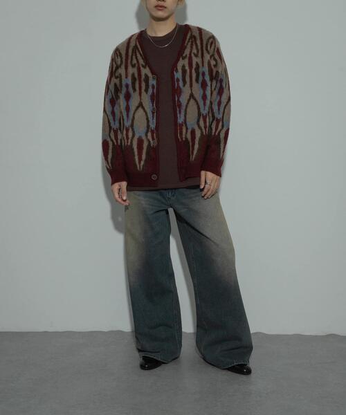 SENSE OF PLACE by URBAN RESEARCH(センスオブプレイスバイアーバンリサーチ)の「『ユニセックス』モヘアライクVネックカーディガン(カーディガン/ボレロ・メンズ・ブラウン/バーガンディー/ブルー・LARGE/MEDIUM)」の11枚目の写真