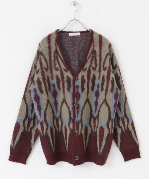 SENSE OF PLACE by URBAN RESEARCH(センスオブプレイスバイアーバンリサーチ)の「『ユニセックス』モヘアライクVネックカーディガン(カーディガン/ボレロ・メンズ・ブラウン/バーガンディー/ブルー・LARGE/MEDIUM)」の14枚目の写真