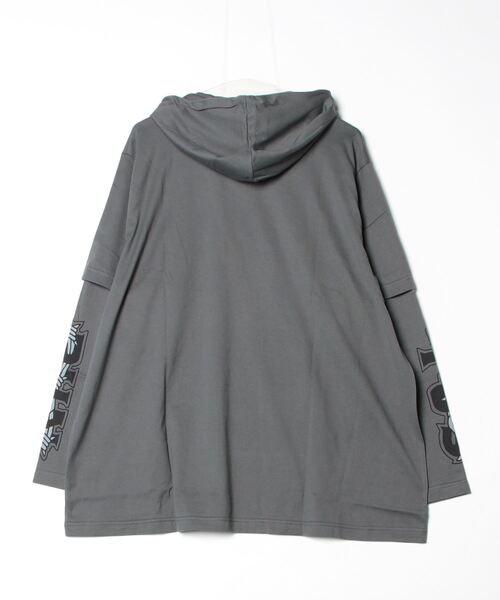 PUNYUS(プニュズ)の「ブラックパンサーレイヤードロンT(Tシャツ/カットソー・レディース・スミクロ/レッド・3/4)」の22枚目の写真