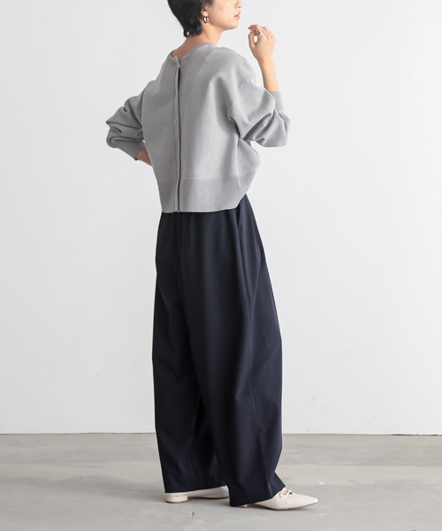 for/c（フォーシー）の「[低身長/高身長向けサイズ有]撥水4本タックカーブパンツ【サスティナブル】（スラックス・レディース・チャコールグレー/グレー/ブラック/ライトグレー/ブラウン/ネイビー/ベージュ・L/M/LL/MP/LP/TM）」の17枚目の写真