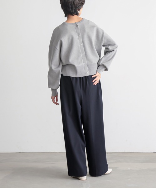 for/c（フォーシー）の「[低身長/高身長向けサイズ有]撥水4本タックカーブパンツ【サスティナブル】（スラックス・レディース・チャコールグレー/グレー/ブラック/ライトグレー/ブラウン/ネイビー/ベージュ・L/M/LL/MP/LP/TM）」の18枚目の写真