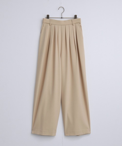 for/c（フォーシー）の「[低身長/高身長向けサイズ有]撥水4本タックカーブパンツ【サスティナブル】（スラックス・レディース・チャコールグレー/グレー/ブラック/ライトグレー/ブラウン/ネイビー/ベージュ・L/M/LL/MP/LP/TM）」の14枚目の写真