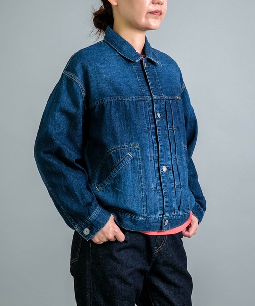 OMNIGOD（オムニゴッド）の「[OMNIGOD womens / オムニゴッド] 7ozデニム ショートワークジャケット（デニムジャケット・レディース・インディゴブルー・0）」の11枚目の写真