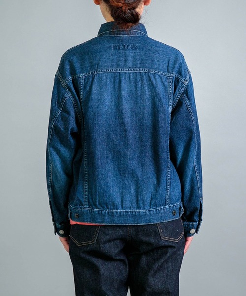 OMNIGOD（オムニゴッド）の「[OMNIGOD womens / オムニゴッド] 7ozデニム ショートワークジャケット（デニムジャケット・レディース・インディゴブルー・0）」の6枚目の写真