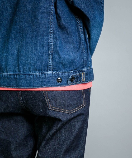 OMNIGOD（オムニゴッド）の「[OMNIGOD womens / オムニゴッド] 7ozデニム ショートワークジャケット（デニムジャケット・レディース・インディゴブルー・0）」の10枚目の写真