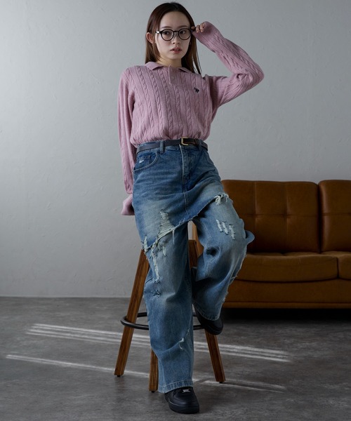 model：158cm 着用サイズ：M