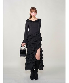 riv nobuhiko/リブノブヒコ】RAMM FROWER DRESS/フラワードレス