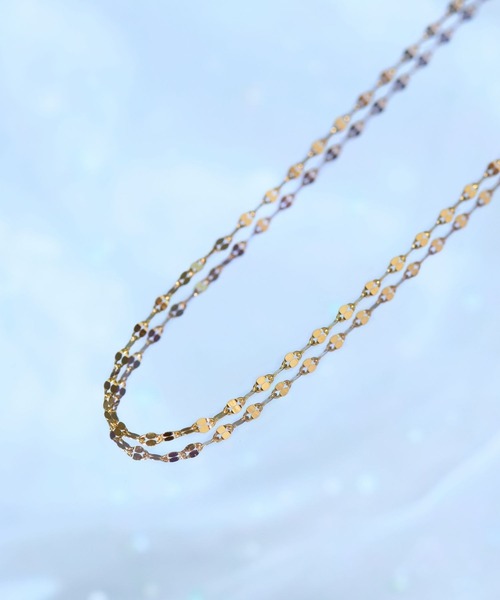 JUPITER ゴールド チェーンネックレス SV】チェーンネックレス<41.5cm(調節した時の長さ38㎝)>（ネックレス