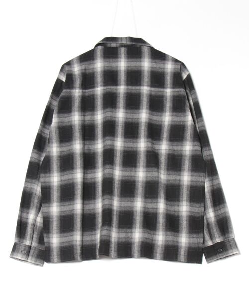 SANTA CRUZ(サンタクルーズ)の「【ムラサキスポーツ限定】SANTACRUZ/サンタクルーズ 長袖シャツ オンブレチェック ビックシルエット 502251201(シャツ/ブラウス・メンズ・ホワイト×ブルー/ブラック/ホワイト・L/M)」の13枚目の写真