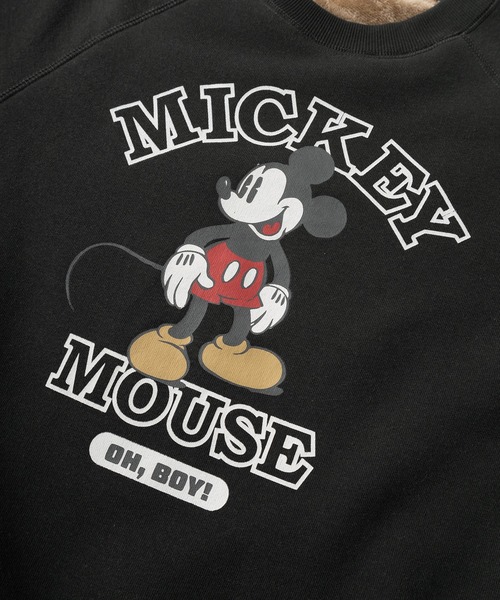 Disney（ディズニー）の「【Disney/ディズニー】アートワークデザイン キャラクタープリント ワンポイント刺繍 裏ボア クルーネックスウェット/トレーナー/ビッグシルエット/くまのプーさん/ミッキーマウス（スウェット・レディース・ブラック/カーキ/アイボリー/ライトブルー/アッシュグレー/ネイビー/ベージュ/スミクロ・M/L）」の18枚目の写真
