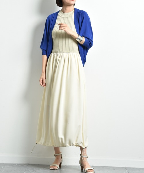 INTERPLANET（インタープラネット）の「【接触冷感・ＵＶ】ドルマンカーディガン（カーディガン/ボレロ・レディース・ブルー/グレー/オフホワイト/ブラック/イエロー・FREE）」の18枚目の写真