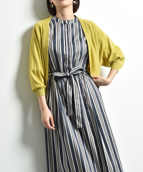 INTERPLANET（インタープラネット）の「【接触冷感・ＵＶ】ドルマンカーディガン（カーディガン/ボレロ・レディース・ブルー/グレー/オフホワイト/ブラック/イエロー・FREE）」の8枚目の写真