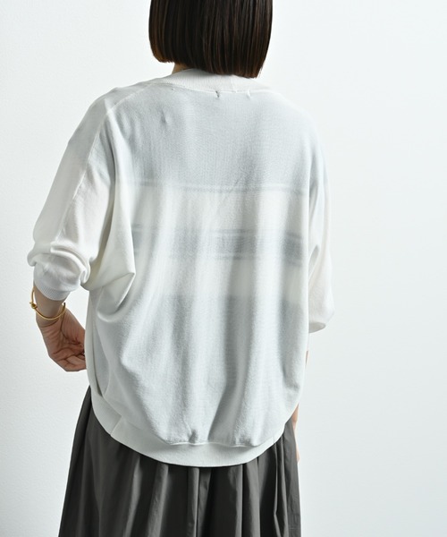 INTERPLANET（インタープラネット）の「【接触冷感・ＵＶ】ドルマンカーディガン（カーディガン/ボレロ・レディース・ブルー/グレー/オフホワイト/ブラック/イエロー・FREE）」の12枚目の写真