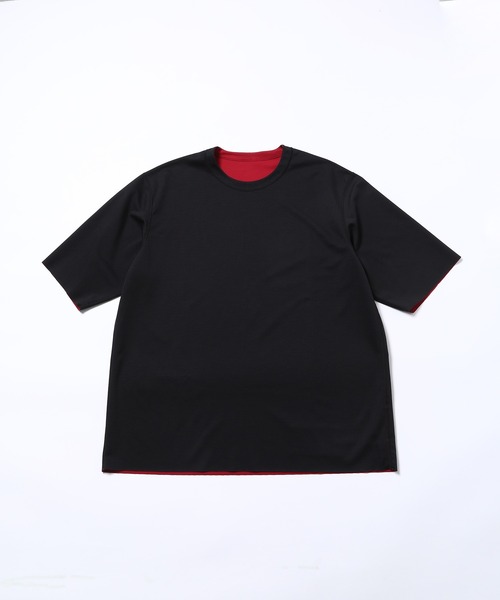 ADAM ET ROPE ブラック フレアTシャツ ADAM ET ROPÉ FEMME(アダム エ ロペ ファム) / 〈追加