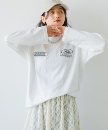 RAGEBLUE | ワッペンモチーフ/刺繍ルーズロングTシャツ(Tシャツ/カットソー)