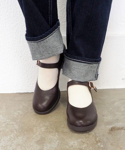 あしながおじさん（アシナガオジサン）の「ストラップパンプス　1310247（パンプス・レディース・ライトブルー/ブラック/ダークブラウン/マルチ/ベージュ系その他・24.5cm/24cm/23.5cm/23cm/22.5cm）」の17枚目の写真