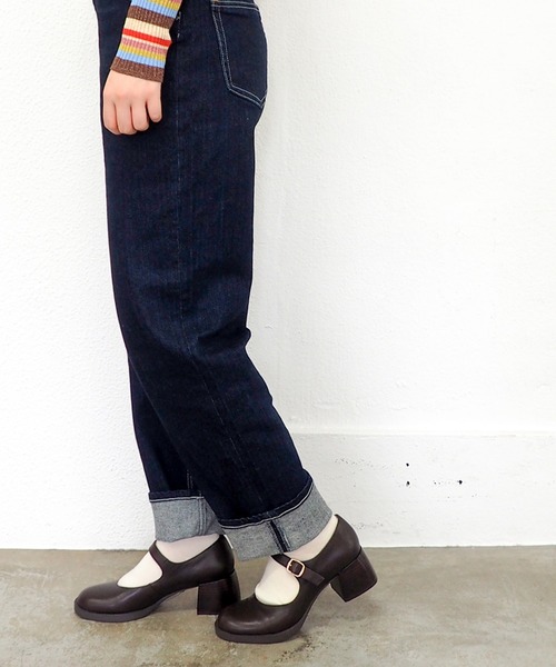 あしながおじさん（アシナガオジサン）の「ストラップパンプス　1310247（パンプス・レディース・ライトブルー/ブラック/ダークブラウン/マルチ/ベージュ系その他・24.5cm/24cm/23.5cm/23cm/22.5cm）」の19枚目の写真