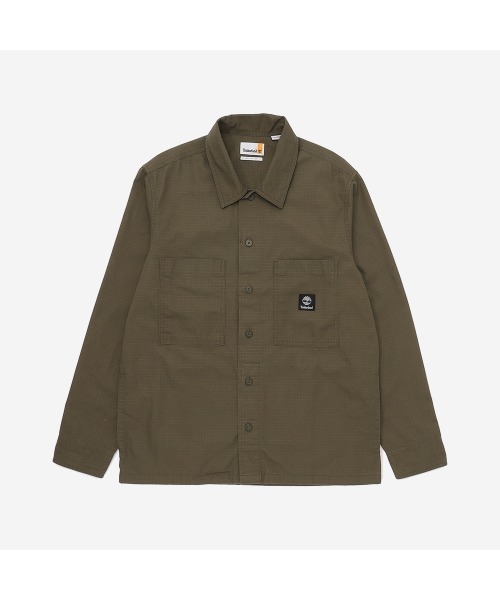 Timberland(ティンバーランド)の「長袖 リップストップ ユーティリティ オーバーシャツ メンズ(シャツ/ブラウス・メンズ・カーキ・LARGE/MEDIUM/SMALL/X-LARGE/XX-LARGE)」の1枚目の写真