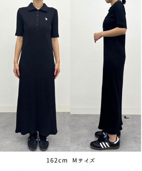セール】＜U.S.POLOASSN.＞別注ワンポイント刺繍ポロ襟リブ