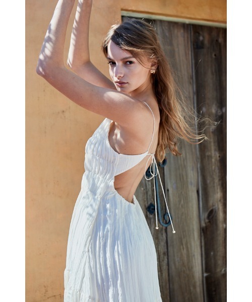 エステラケー　estella.k シャーリングプリーツティアードドレス 新品！ Estella.K ワンピース Haute Summer Dress シャーリングプリーツ