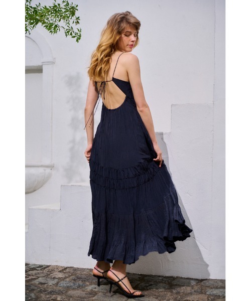 【新品】 エステラケー Estella. K シャーリング ティアード ドレス Haute Summer Dress シャーリングプリーツティアードドレス