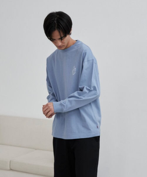 coen(コーエン)の「RYO KANEYASU × コーエン アニマルプリントロングスリーブTシャツ(Tシャツ/カットソー・メンズ・ダークグレー/イエロー/オフホワイト/ライトブルー・S/M/L/XL)」の21枚目の写真