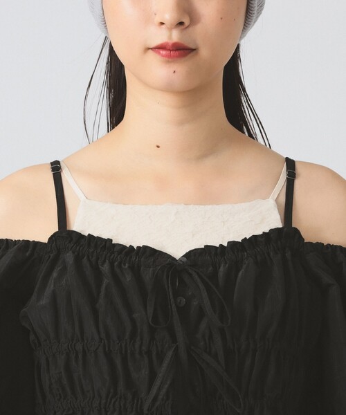 Ray BEAMS(レイビームス)の「オフショルダー パフスリーブ ブラウス(シャツ/ブラウス・レディース・ブラック/ブラウン・ONE SIZE)」の14枚目の写真