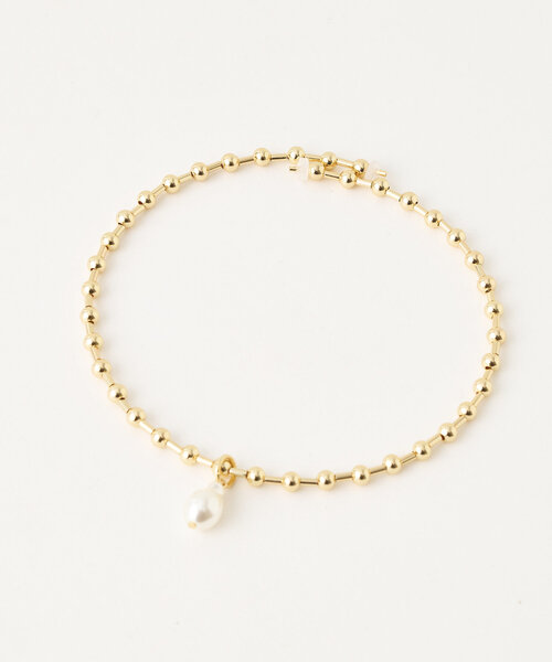 DISCOAT（ディスコート）の「【GOLDY】パールボールチェーンネックカフ（ネックレス・レディース・ゴールド/シルバー・FREE）」の4枚目の写真