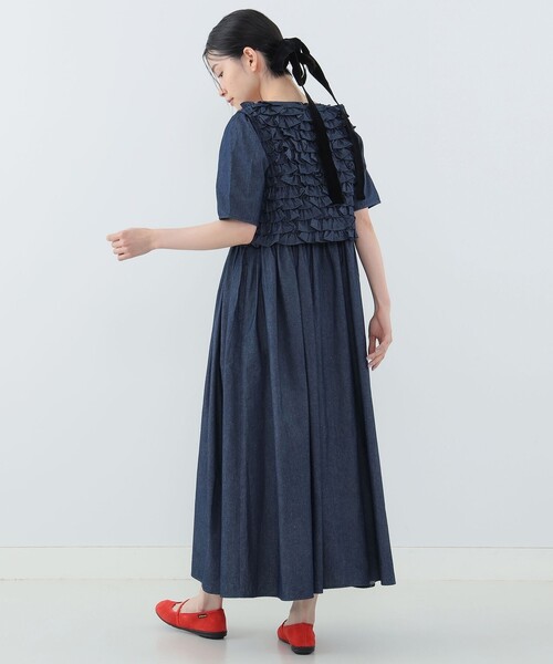 CAROLINA GLASER(カロリナ グレイサー)の「【COLLABORATION】Aya / フリルベスト付 ワンピース(ワンピース・レディース・インディゴブルー/ピンク・SMALL/MEDIUM)」の20枚目の写真
