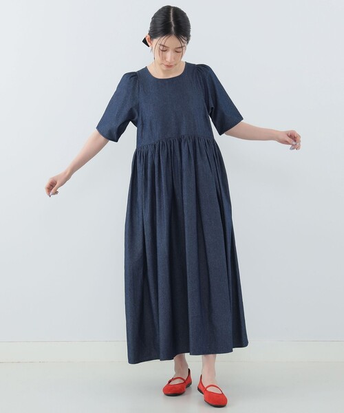 CAROLINA GLASER(カロリナ グレイサー)の「【COLLABORATION】Aya / フリルベスト付 ワンピース(ワンピース・レディース・インディゴブルー/ピンク・SMALL/MEDIUM)」の22枚目の写真