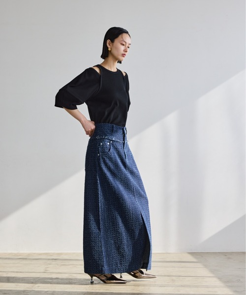 AIC.（エーアイシー）の「カットアウトコクーンスリーブサーマルトップス（Tシャツ/カットソー・レディース・キナリ/ブラック・FREE）」の9枚目の写真