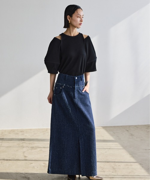 AIC.（エーアイシー）の「カットアウトコクーンスリーブサーマルトップス（Tシャツ/カットソー・レディース・キナリ/ブラック・FREE）」の11枚目の写真