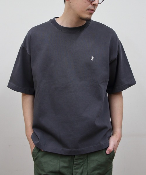 GYMPHLEX(ジムフレックス)の「GYMPHLEX/ジムフレックス クルーネックショートスリーブTEE CREW NECK SHORTSLEEVE TEE GY-C0441 DDH(Tシャツ/カットソー・メンズ・ベージュ/チャコールグレー/ブラウン・M/L)」の11枚目の写真