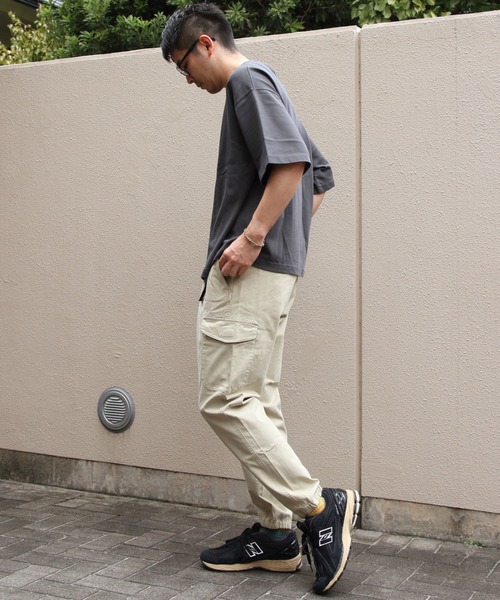 GYMPHLEX(ジムフレックス)の「GYMPHLEX/ジムフレックス クルーネックショートスリーブTEE CREW NECK SHORTSLEEVE TEE GY-C0441 DDH(Tシャツ/カットソー・メンズ・ベージュ/チャコールグレー/ブラウン・M/L)」の13枚目の写真