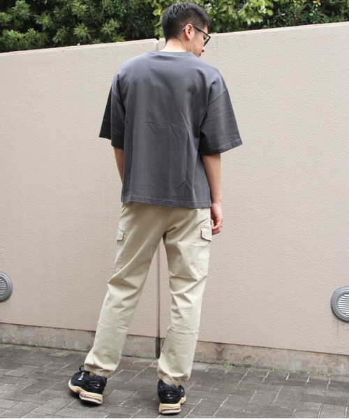GYMPHLEX(ジムフレックス)の「GYMPHLEX/ジムフレックス クルーネックショートスリーブTEE CREW NECK SHORTSLEEVE TEE GY-C0441 DDH(Tシャツ/カットソー・メンズ・ベージュ/チャコールグレー/ブラウン・M/L)」の12枚目の写真